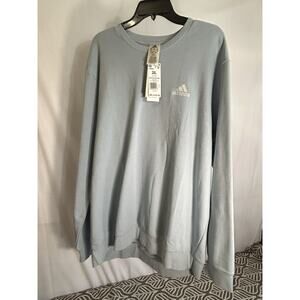 Adidas Light Blue Pull Over 2XL sweater new with tags